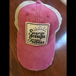Sunrise Sunburn Sunset Repear    Baseball Hat